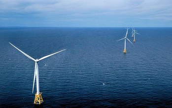 Offshore wind farms, such as this one off Block Island, Rhode Island, face similar challenges.
